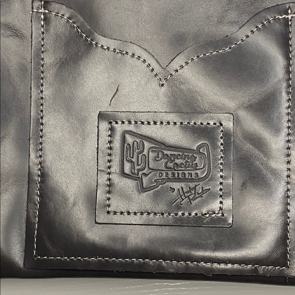 NWOT Dancing Cactus Designs Leather Hair Hide Bag - Picture 9 of 16